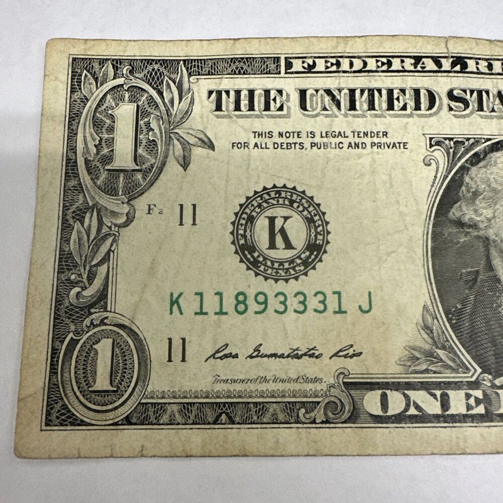 Fancy Serial Number One 1 Dollar Bill: 1 Triple & 1 Pair Tog, 2 Triples, Prime + - Picture 2 of 7